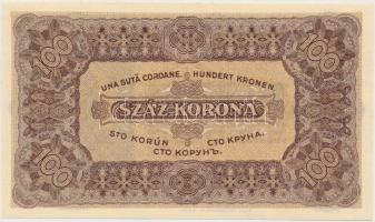 1923. 100K "Magyar Pénzjegynyomda Rt. Budapest" T:I,I-