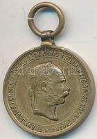 1873. "Hadiérem" Br katonai érdemérem miniatűrje (15,5mm) T:2