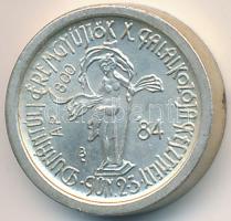 Bogár Lívia (1957-) 1984. "MÉE - Keszthelyi Csoport 15 éves / Dunántúli Éremgyűjtők X. Találkozója Keszthely" Ag emlékérem (3,61g/0.800/15,5mm) T:1,1-