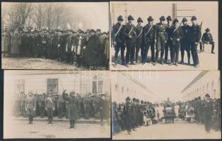 1919-1921 Rendkívül érdekes fotós lelet: Sopron és környéke az I. világháború után. Soproni népszavazás, különböző katonai alakulatok, (Rongyos Gárda?) és más érdekes képek, összesen 24 db fotó / 1919-1921 Burgenland area right after World War I. The Sopron referendum, different military squads. 24 photos together.