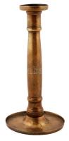 Dekoratív réz gyertyatartó, m: 22 cm