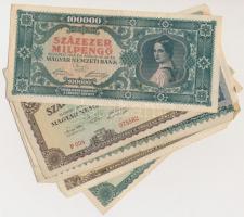 30db-os vegyes magyar pengő és adópengő bankjegy tétel T:vegyes