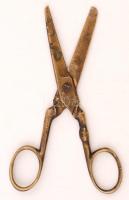 Réz olló, h:14 cm