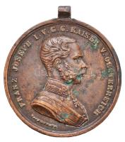 1914. "Ferenc József Bronz Vitézségi Érem" Br kitüntetés mellszalag és függesztőkarika nélkül. Szign.: Tautenhayn T:2,2- patina Hungary 1914. "Bronze Gallantry Medal" Br medal without ribbon and suspension ring. Sign: Tautenhayn C:XF,VF patina