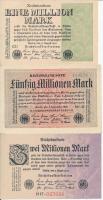 Németország / Weimari Köztársaság 1923. 6db klf bankjegy T:I,I- Germany / Weimar Republic 1923. 6pcs of diff banknotes C:UNC,AU