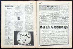 1942 Bp., A Magyar Film, Filmkamarai és Moziegyesületi Szaklap IV. évfolyamának 12. száma, rajta Kar...