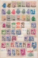 ca. 100 db háború utáni okmánybélyeg berakólapon (ca. 11.000)