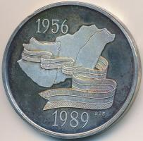 Kósa István (1953-) 1989. "Kádár János" Ag emlékérem (31.05g/0.925/38.6mm) T:PP felületi k...