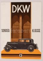 DKW Sonderklasse, német nyelvű autós prospektus /  Automobile brochure in German