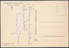 Csinódy Dóra színművész aláírt képeslap