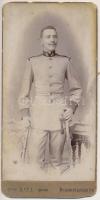 cca 1890 Besztercebánya, k.u.k. katona fotója / military photo 12x20 cm