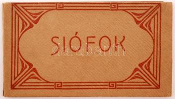 cca 1900 Siófoki életképek 10 db, képeslap méretű képet tartalmazó leporelló szép állapotban