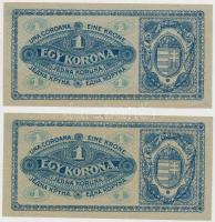 1920. 1K (2x) sorszámkövetők T:I-,II
