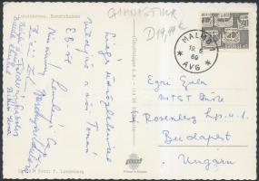 1969 A magyar női torna válogatott tagjainak aláírása a női torna EB-ről elküldött levelezőlapon