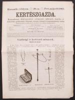 1867 Kertészgazda. Szerk.: Girókuti P. Ferenc. III. évf. 20. sz. Pest, Emich Gusztáv. Érdekes írásokkal, illusztrációkkal