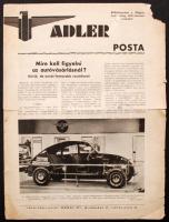 Mire kell figyelni autóvásárlásnál. Adler posta különnyomat a Magyar Auto Touring márciusi számából. 4p.
