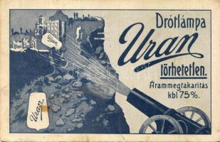 Uran drótlámpa reklám