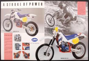 cca 1980 KTM cross motor képes ismertető 4p