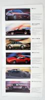 1989 Porsche modell bemutató, kihajtató nagyméretű poszter, svéd nyelven