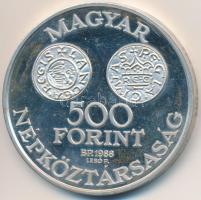 1988. 500Ft Ag "Szent István" T:PP felületi karc, ujjlenyomat