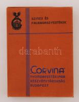 "Corvina" Nyomdafestékipar Részvénytársaság Budapest, vászonborítású doboz, 24x17x3cm