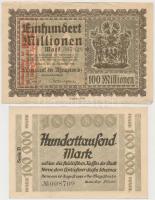 Németország / Weimari Köztársaság 1921-1923. 10db klf szükségpénz T:vegyes (közte jobbak is)
German...