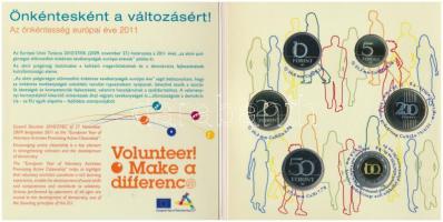 2011. 5Ft-200Ft 6klf db dísztokos szettben "Az önkéntesség európai éve 2011" T:PP