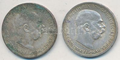 Ausztria 1915-1916. 1K Ag "Ferenc József" (2x) T:2,2-
Austria 1915-1916. 1 Corona Ag &quo...