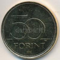 DN 50Ft "Magyar Foci Legendái - Albert Flórián" aranyozott Cu-Ni, multicolor emlékérme tanúsítvánnyal T:2