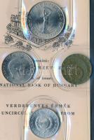 1981. 2f-10Ft 9klf "Magyar Népköztársaság" forgalmi érméi szürkéskék műbőrtokban T:1
Adam...