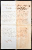 1818 Szoblahói Pálma Pál (1789-1866) bölcseleti doktor, esperes-plébános kézzel írt levele Maklárról