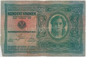 1902. 1000K hátlap rajz (2x) + 1912. 100K mindháromnál mindkét oldal német és "Deutschösterreic...