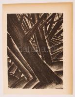 Ruzicskay György (1896-1993): Algrafia, papír, jelzett az algrafián, 24x28 cm