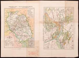 cca 1900 Pozsony város és környékének térképei 3 db térkép egy lapon. / Map of Pressburg 53x38 cm