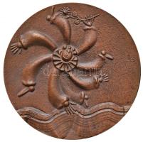 Ligeti Erika (1934-) 1985. "Szentendre-i Nyár 85" Br emlékplakett (86mm) T:2