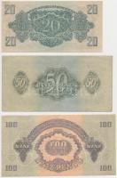 1944. 1P + 2P + 5P + 10P + 20P + 50P + 100P "A Vörös Hadsereg Parancsnoksága" T:I-,III