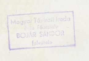 Bojár Sándor: Táncosok. Pecséttel jelzett vintage fotó. 12x9 cm