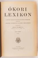 Ókori lexikon. Szerk.: Pecz Vilmos. 1-2. köt. Bp., 1902-1904, Franklin Társulat. Kissé kopott félvás...