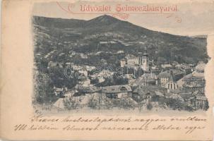 1903 Selmecbánya, Banska Stiavnica; fél panoráma? / half view? (b)