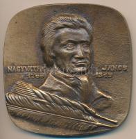 ~1970. "Nagyváthy János 1755-1819" kétoldalas Br plakett (77,5x78,5mm) T:2