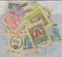 ~45 db régi okmánybélyeg zacskóban ömlesztve