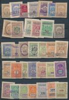 ~72 db budapesti okmánybélyeg A/4-es berakólapon