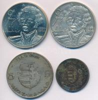 1937. 1P Ag + 1947. 5Ft Ag "Kossuth" + 1986-1990. 100Ft alpakka "Fáy András" (2x...