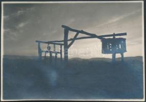 1929 Kinszki Imre (1901-1945): Zugló, vízkiemelő szerkezet, a szerző által feliratozott vintage fotó...