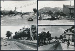 1975 Budapest, a BAH csomópont építése előtti környezeti állapot, 13 db helyszíni fotó, 9x13 cm