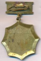 ~1970. "Eredményes Munkáért" zománcozott fém tűzoltó kitüntetés plasztik tokban (37mm) T:2