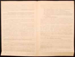 cca 1940 Orosz ellenes jobboldali radikális röplap, 3 gépelt oldal, 32x21cm