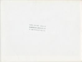 cca 1980 Csigó László: Nádaratás után a tihanyi belső tónál, pecséttel jelzett vintage fotóművészeti...