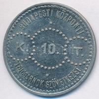 ~1930-1940. "Budapesti Központi Tejcsarnok Szövetkezet K. 10. T." Al zseton T:2-