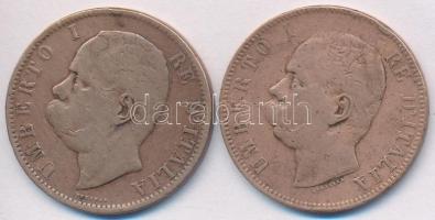 Olaszország 1893B/L 10c Cu + 1894B/L 10c Cu "I. Umberto" T:2-,3
Italy 1893B/L 10 Centesim...